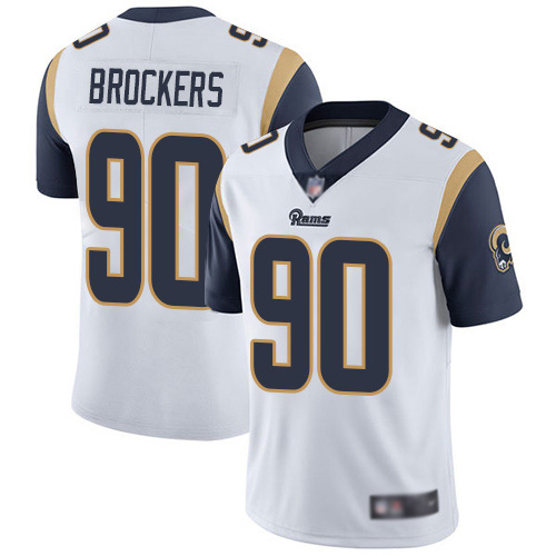 Los Angeles Rams Limited White Men Michael Brockers Road Jersey NFL Football 90 Vapor Untouchable